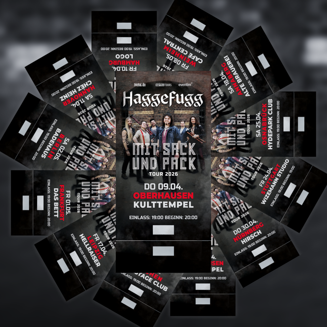 Haggefugg "Mit Sack und Pack"-Headliner-Tour: Exklusives Fan-Ticket