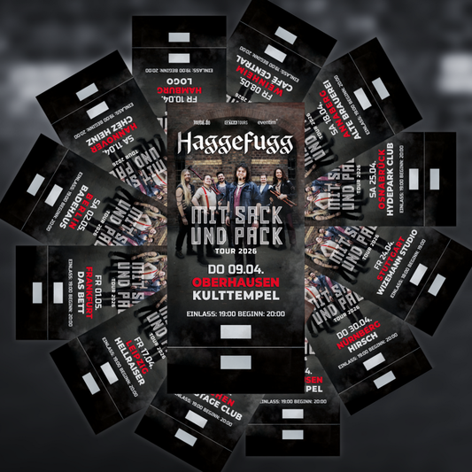 Haggefugg "Mit Sack und Pack"-Headliner-Tour: Exklusives Fan-Ticket